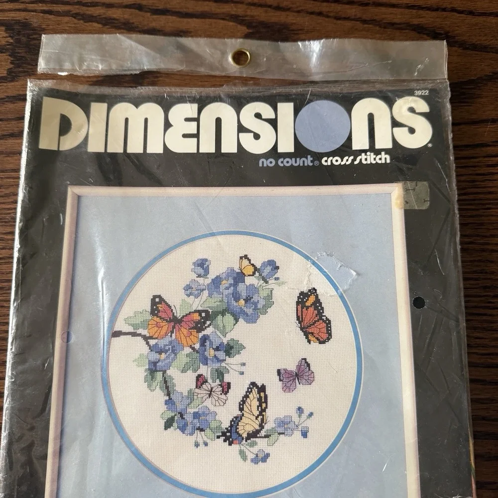Dimensions Blossoms and Butterflies Needlepoint COMPLETE Kit